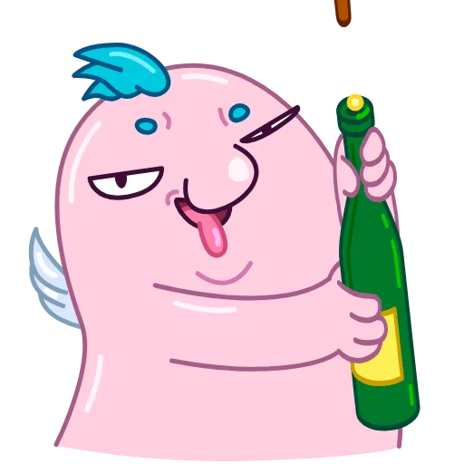 🍾 Эмодзи «Bad Cupid» для Telegram