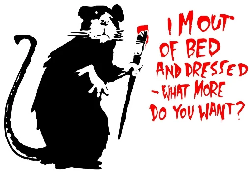 🐀 Стикер «Banksy love» для Telegram