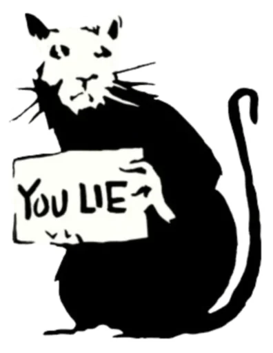 🤥 Стикер «Banksy love» для Telegram