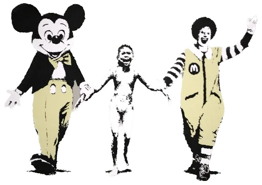 🆘 Стикер «Banksy love» для Telegram