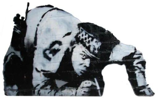 👃 Стикер «Banksy love» для Telegram