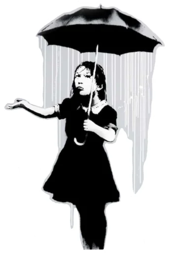 ☂️ Стикер «Banksy love» для Telegram