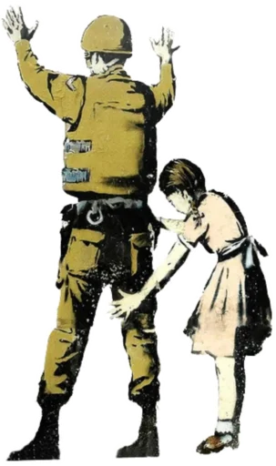 🔎 Стикер «Banksy love» для Telegram