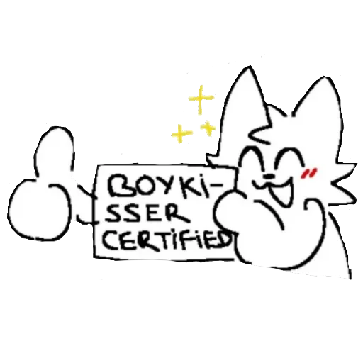 👍 Стикер «Глупый бойкиссер» для Telegram