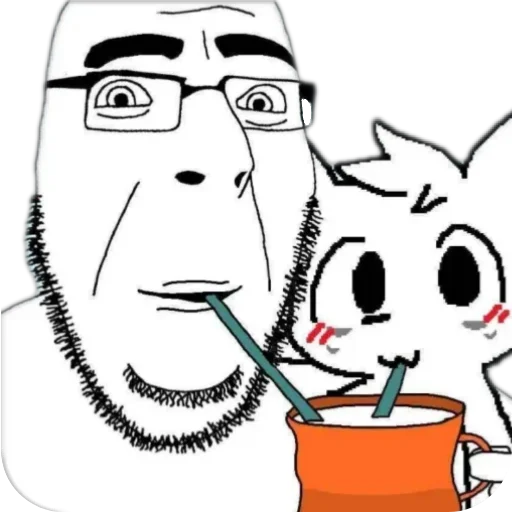 🥤 Стикер «Глупый бойкиссер» для Telegram