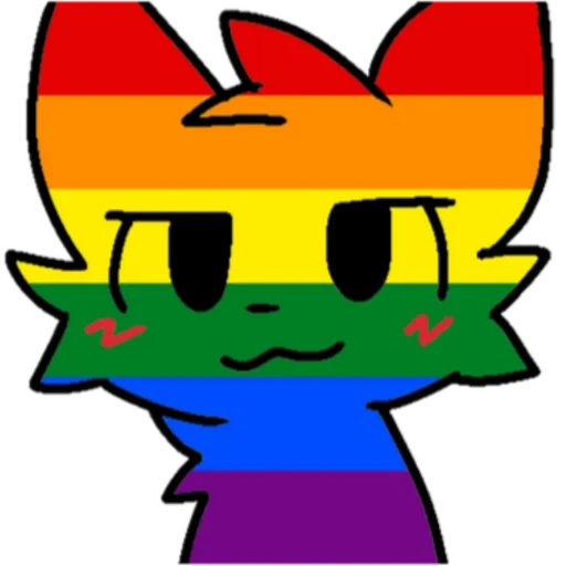 🏳‍🌈 Стикер «Глупый бойкиссер» для Telegram