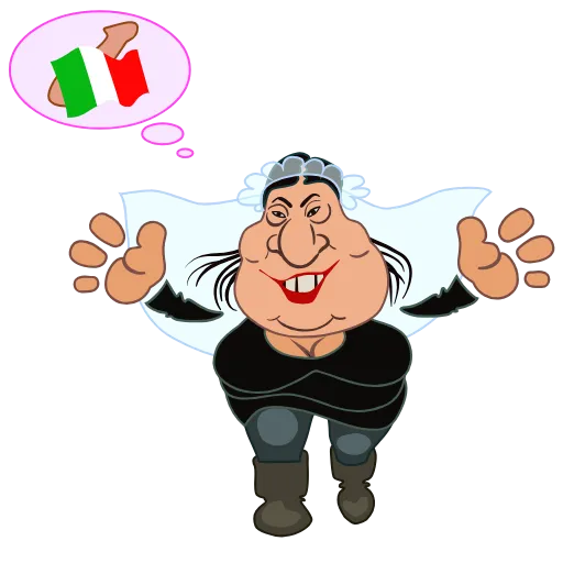 🇮🇹 Стикер «Banimated» для Telegram