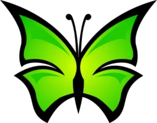 🙁 Стикер «Бабочки и Радость» для Telegram