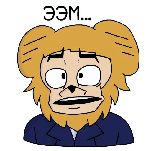 😑 Стикер «Бабуин Энди» для Telegram