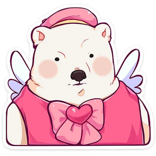 🧸 Стикер «Мишка Малышка» для Telegram
