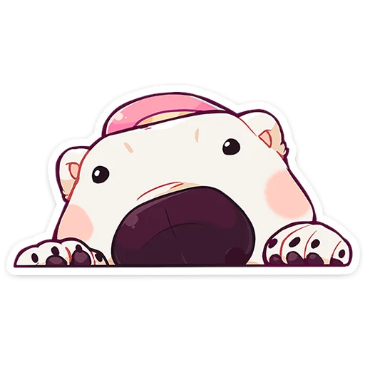 🧸 Стикер «Мишка Малышка» для Telegram