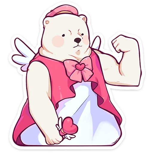 🧸 Стикер «Мишка Малышка» для Telegram