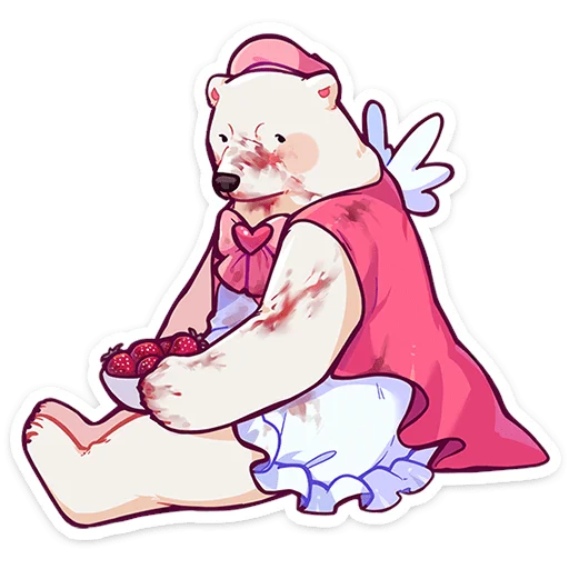 🍓 Стикер «Мишка Малышка» для Telegram