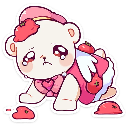 🧸 Стикер «Мишка Малышка» для Telegram