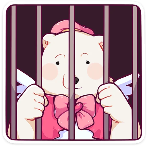 🧸 Стикер «Мишка Малышка» для Telegram
