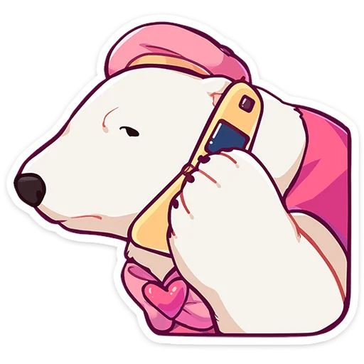 🧸 Стикер «Мишка Малышка» для Telegram