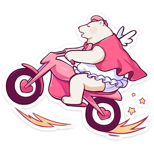 🧸 Стикер «Мишка Малышка» для Telegram