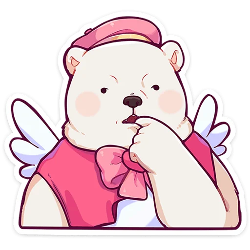 🧸 Стикер «Мишка Малышка» для Telegram
