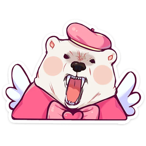 🧸 Стикер «Мишка Малышка» для Telegram
