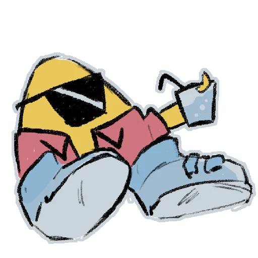 😎 Стикер «BA» для Telegram