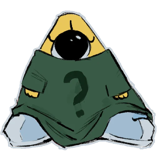 👁 Стикер «BA» для Telegram