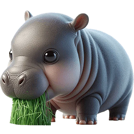 😋 Стикер «Бегемотик» для Telegram