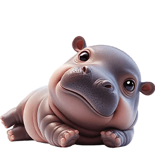 🫠 Стикер «Бегемотик» для Telegram
