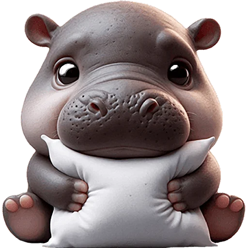 😴 Стикер «Бегемотик» для Telegram