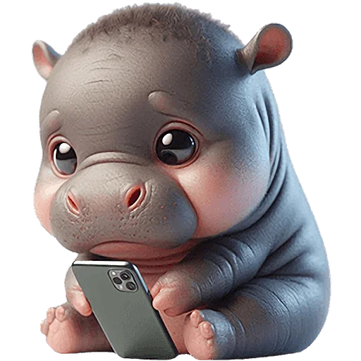 🥺 Стикер «Бегемотик» для Telegram