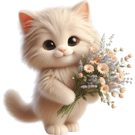 💐 Стикер «Забавный котенок» для Telegram