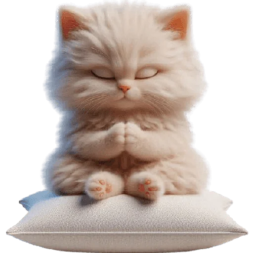 🙏 Стикер «Забавный котенок» для Telegram