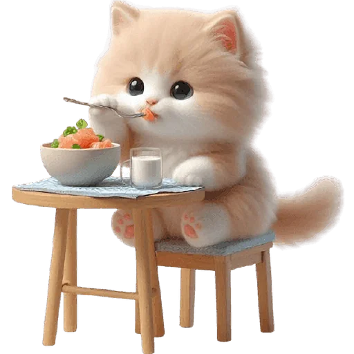 😋 Стикер «Забавный котенок» для Telegram