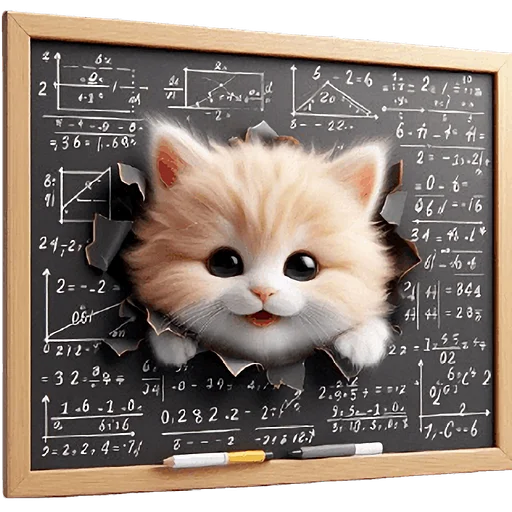 👩‍🏫 Стикер «Забавный котенок» для Telegram