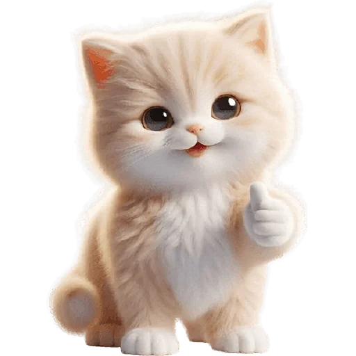 👍 Стикер «Забавный котенок» для Telegram