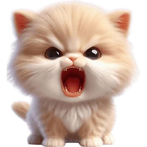😡 Стикер «Забавный котенок» для Telegram