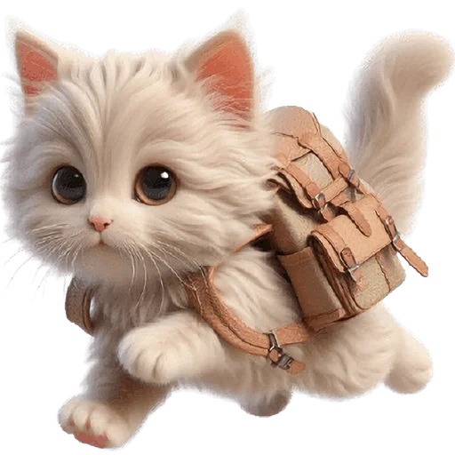 👜 Стикер «Забавный котенок» для Telegram