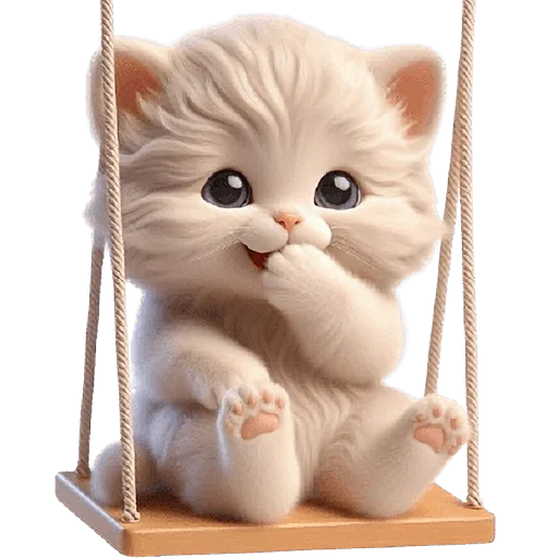 🤭 Стикер «Забавный котенок» для Telegram