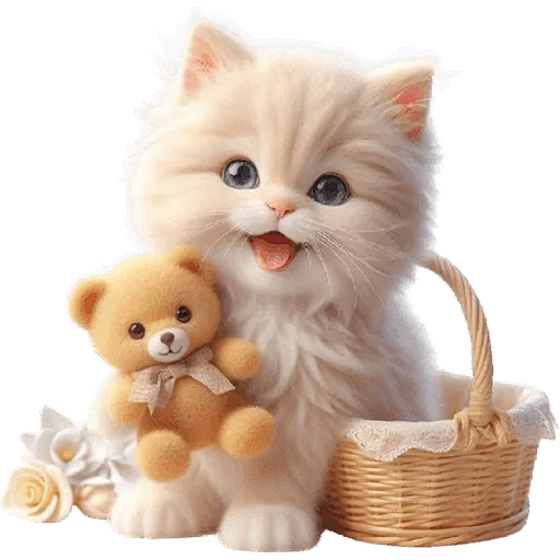 😝 Стикер «Забавный котенок» для Telegram