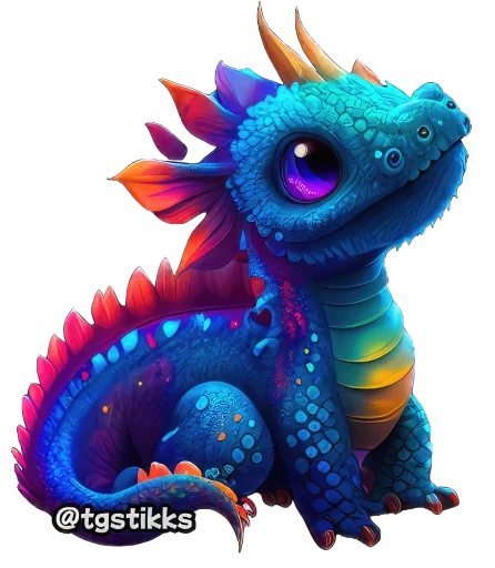 🐉 Стикер «Ba 2024» для Telegram