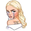 😭 Эмодзи «» для Telegram