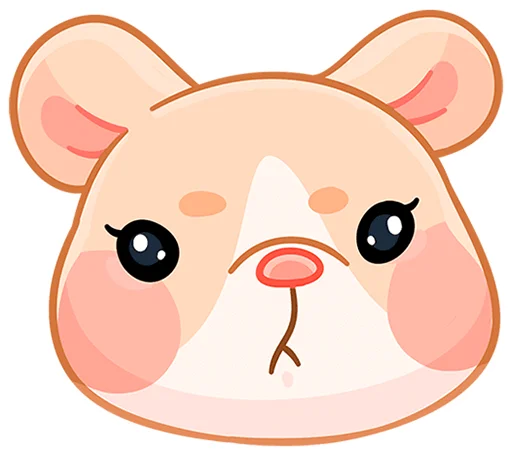 🫥 Стикер «Крошка Обнимышка без надписей» для Telegram