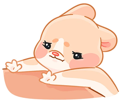 😩 Стикер «Крошка Обнимышка без надписей» для Telegram