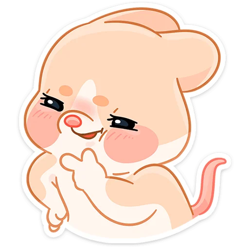🤔 Стикер «Крошка Обнимышка без надписей» для Telegram