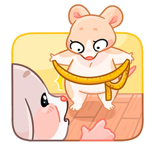 🥵 Стикер «Крошка Обнимышка без надписей» для Telegram