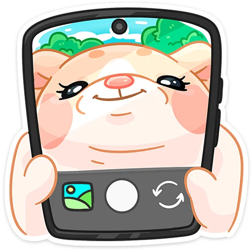 🤳 Стикер «Крошка Обнимышка без надписей» для Telegram