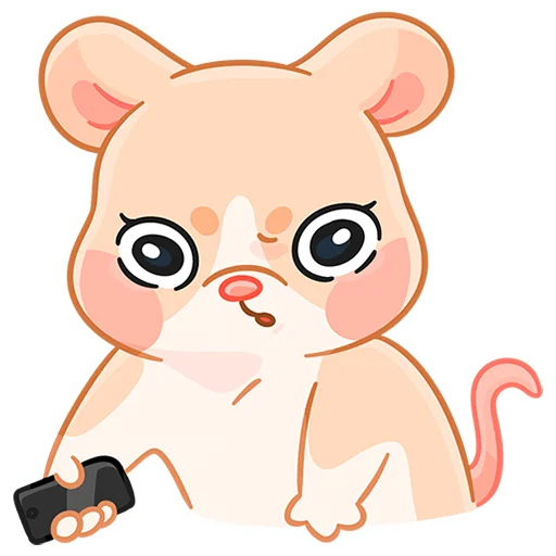 🤔 Стикер «Крошка Обнимышка без надписей» для Telegram