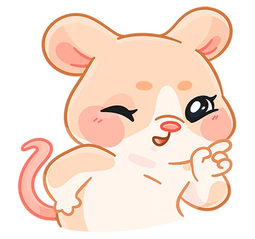 🤫 Стикер «Крошка Обнимышка без надписей» для Telegram