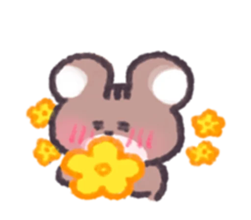 🌻 Стикер «Бельчонок» для Telegram