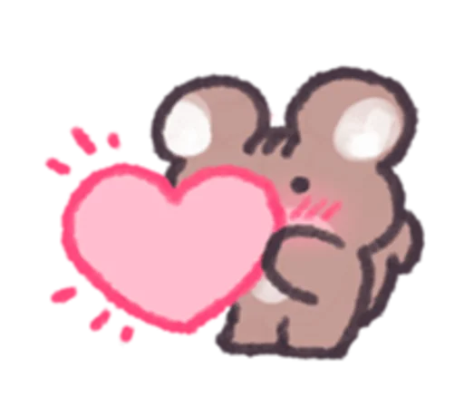 ❤️ Стикер «Бельчонок» для Telegram