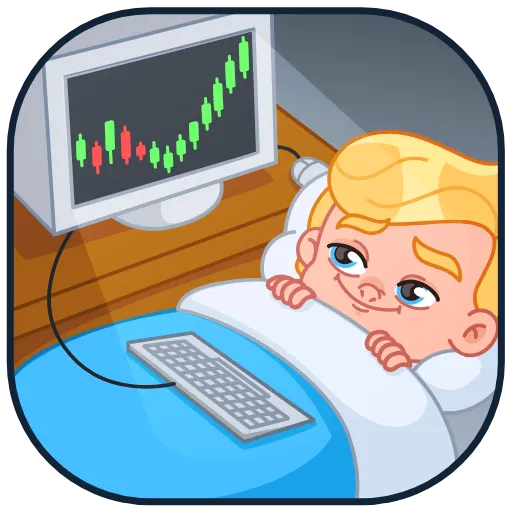 📈 Стикер «BA» для Telegram